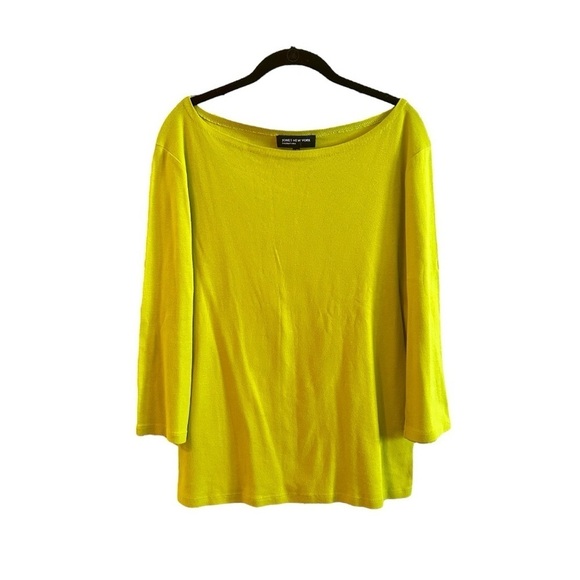 JONES NEW YORK SIGNATURE, WOMENS, 3/4 SLEEVE, BOATNECK TOP. SIZE XL - Picture 2 of 5